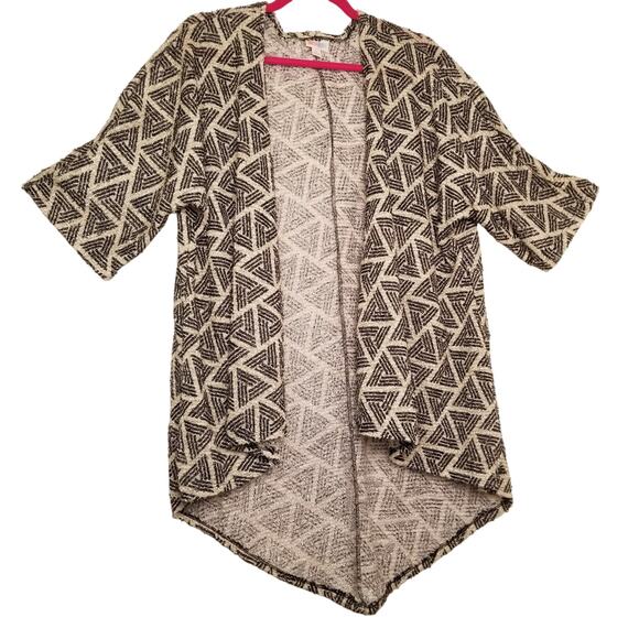 LuLaRoe Sweater Cardigan Shrug Front Waterfall Kimono Style Sleeves Size S - Picture 2 of 8